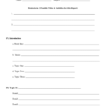 Research Report Template 5th Grade