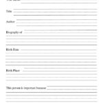 Animal Report Template 4th Grade