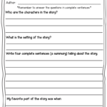 Book Report Template 3rd Grade Pdf