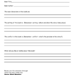 Book Report Template 3rd Grade Pdf