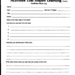 Book Report Template 4th Grade Free