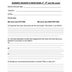 Book Report Template 4th Grade Nonfiction