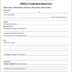 Book Report Template 4th Grade Pdf
