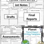 Planet Report Template 3rd Grade