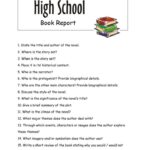 Book Report Template Junior High