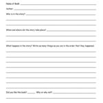 Book Report Template Junior High