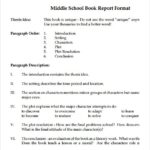 Book Report Template Junior High