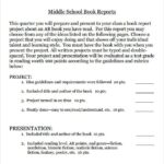 Book Report Template Junior High