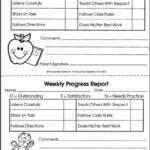 Pre-K Book Report Template