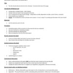 Report Template Headings