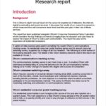 Report Research Template