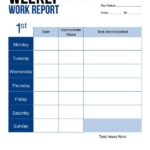 Report Template On Excel