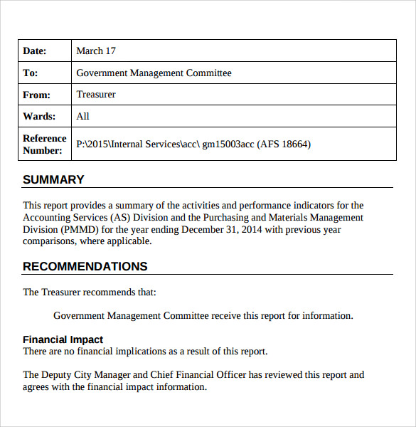 Report Template Simple