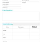 Report Template To Management