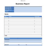 Report Template University Free