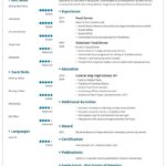 Resume Templates Teenager