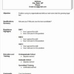 Easy Resume Templates That Are Free